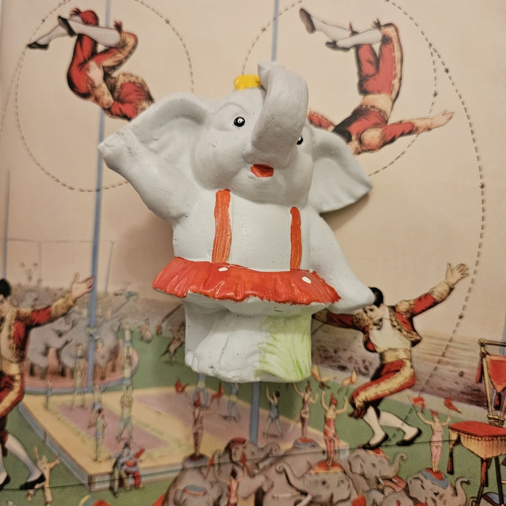 Little-Girl Elephant Figurine 3" × 3.5"